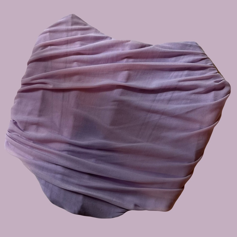 Purple Bustier Corset Crop Top